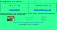 Desktop Screenshot of dictionaryoffish.com